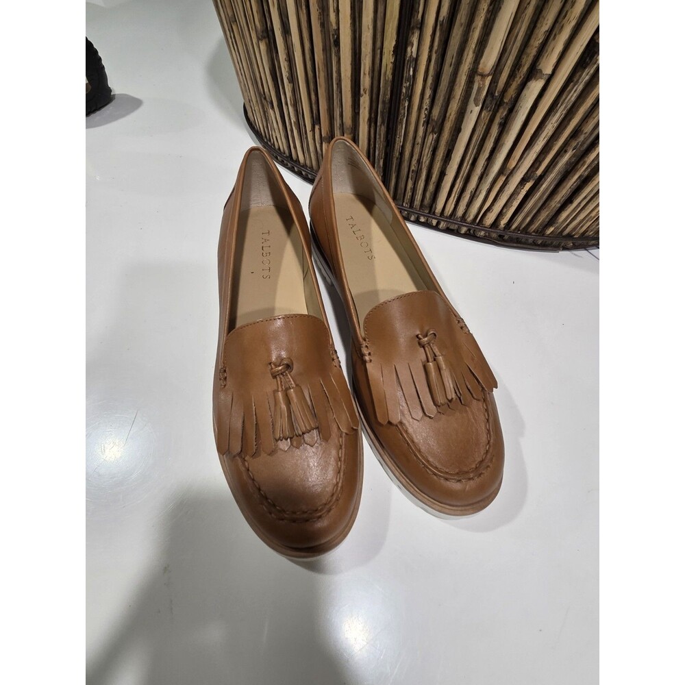 NEW- Talbots Laura Tasseled Platform Loafers Slip On Shoes Women's Size 10 SB4